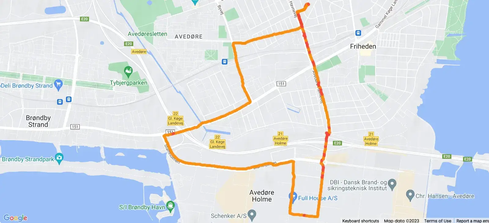 show routes of an activity on map