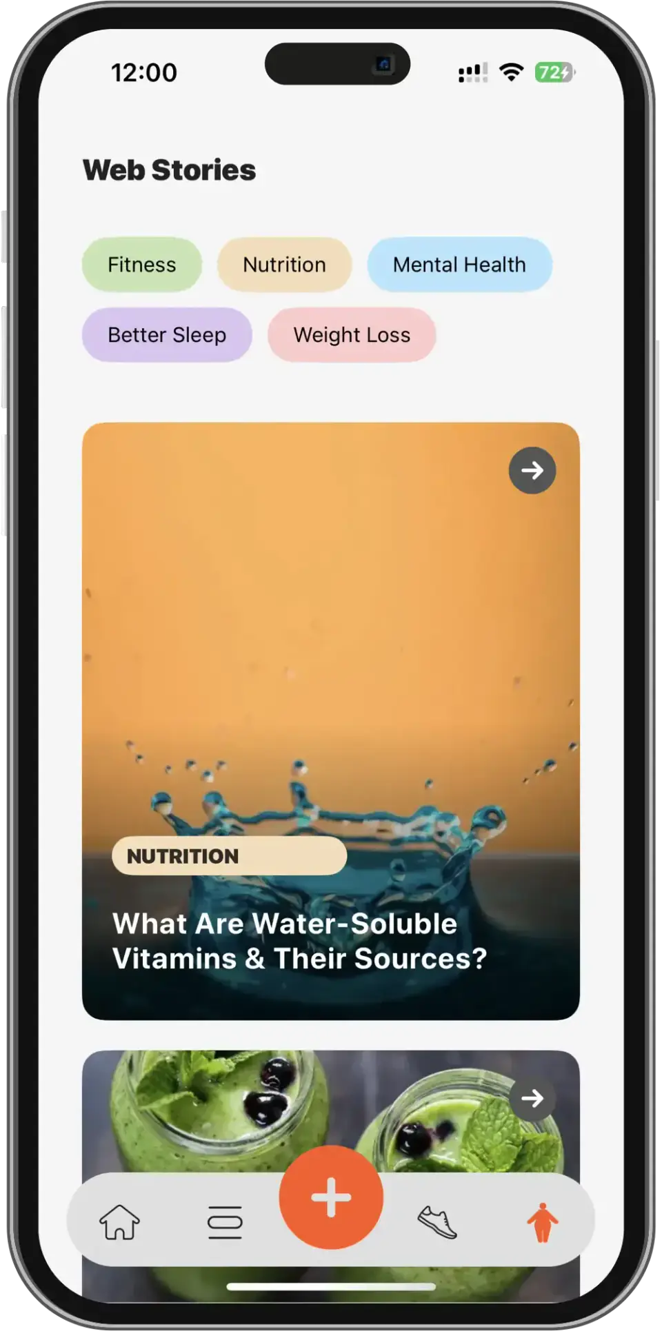 Explore your weight journey through dynamic web stories in fitAnalytica